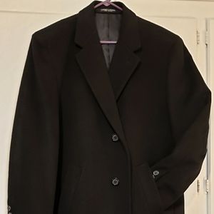 42R Hand Tailored Andre Lanzino Wool Overcoat
